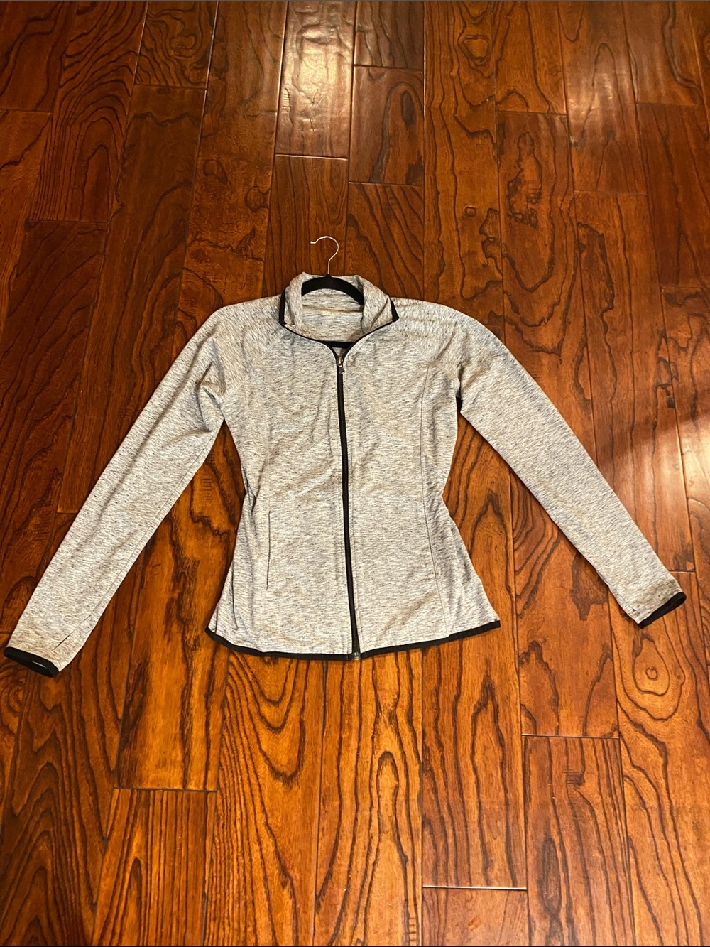 tek gear Light Gray Full-Zip Active Jacket